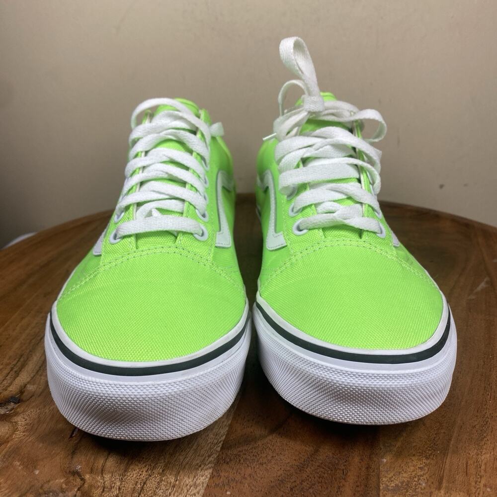 Vans Old Skool Classic Womens Neon Green Size 9 Low Top Shoes Sneakers - Picture 4 of 9